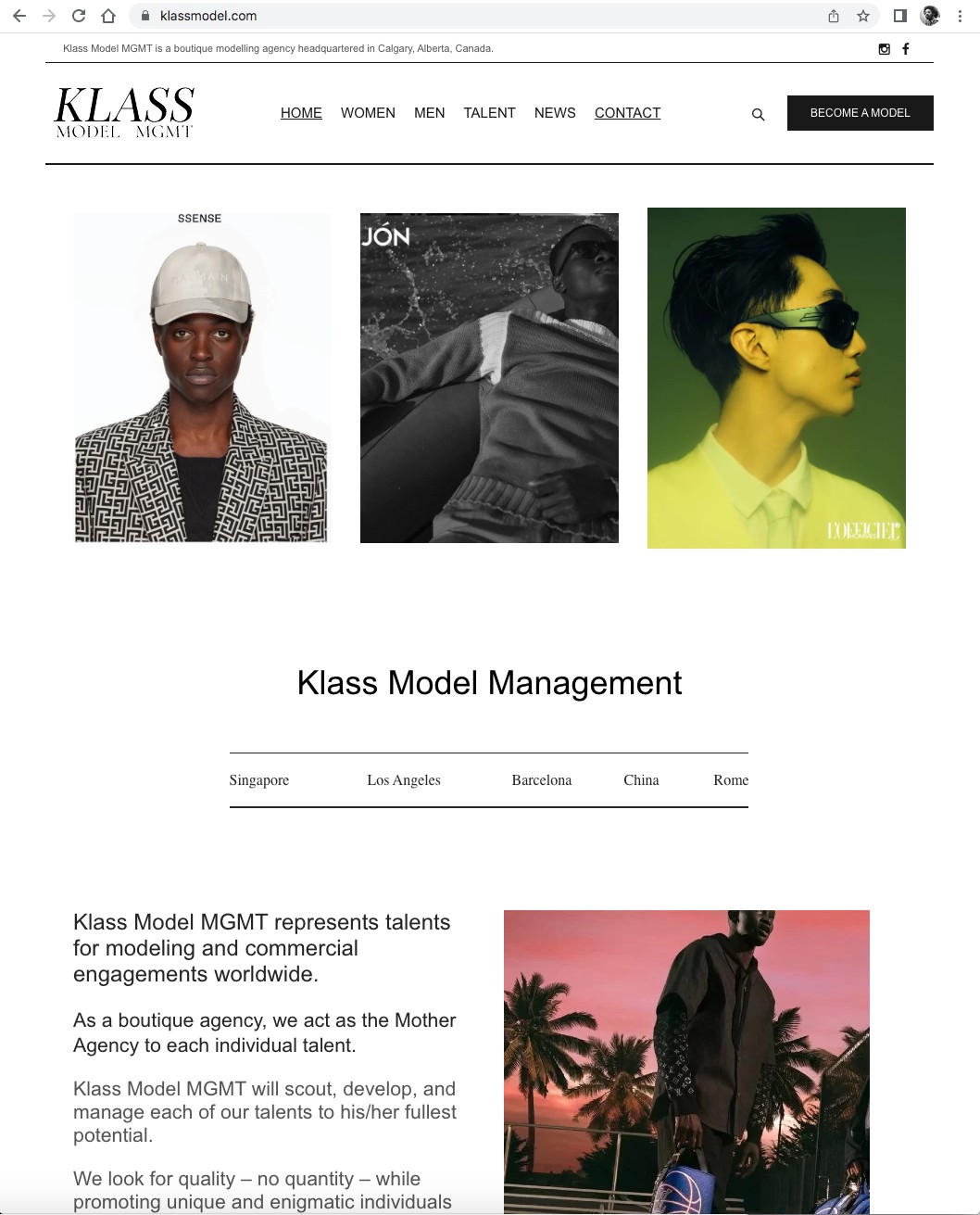 Klass Models Management